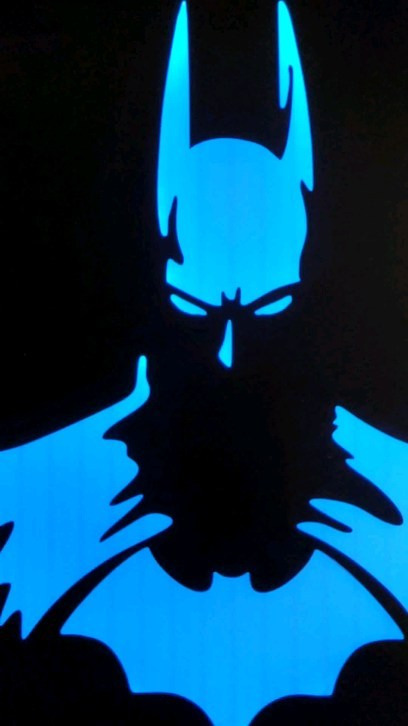 Batman Ξύλινο Φωτιστικό Τοίχου με Led