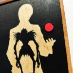 Death Note Ξύλινο Κάδρο Με Πυρογραφία Light and Ryuk