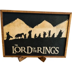 Lord Of The Rings – Ξύλινο Κάδρο the fellowship of the ring