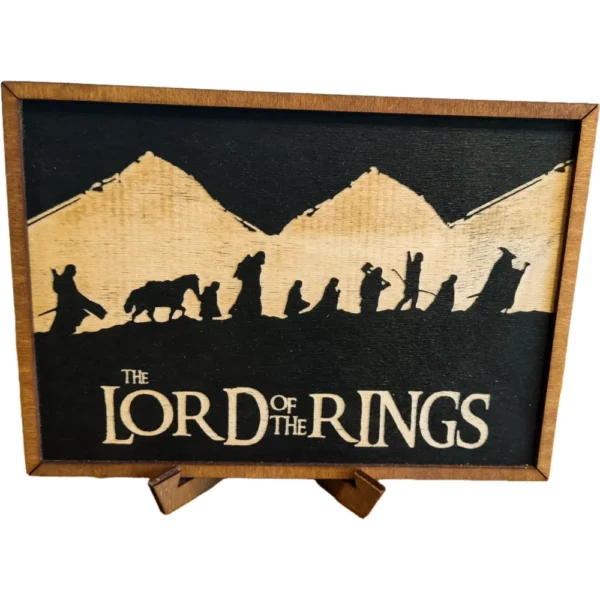 Lord Of The Rings – Ξύλινο Κάδρο the fellowship of the ring