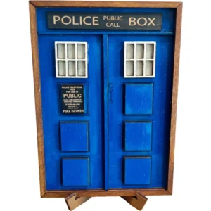Doctor Who Ξύλινο Κάδρο Tardis