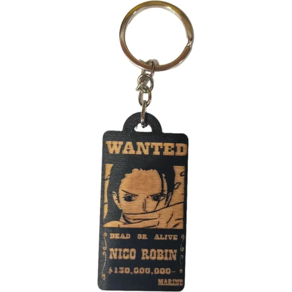 Ξύλινο Μπρελόκ One Piece Wanted Poster Nico Robin