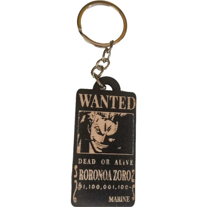Μπρελόκ Ξύλινο Wanted Poster Roronoa Zoro