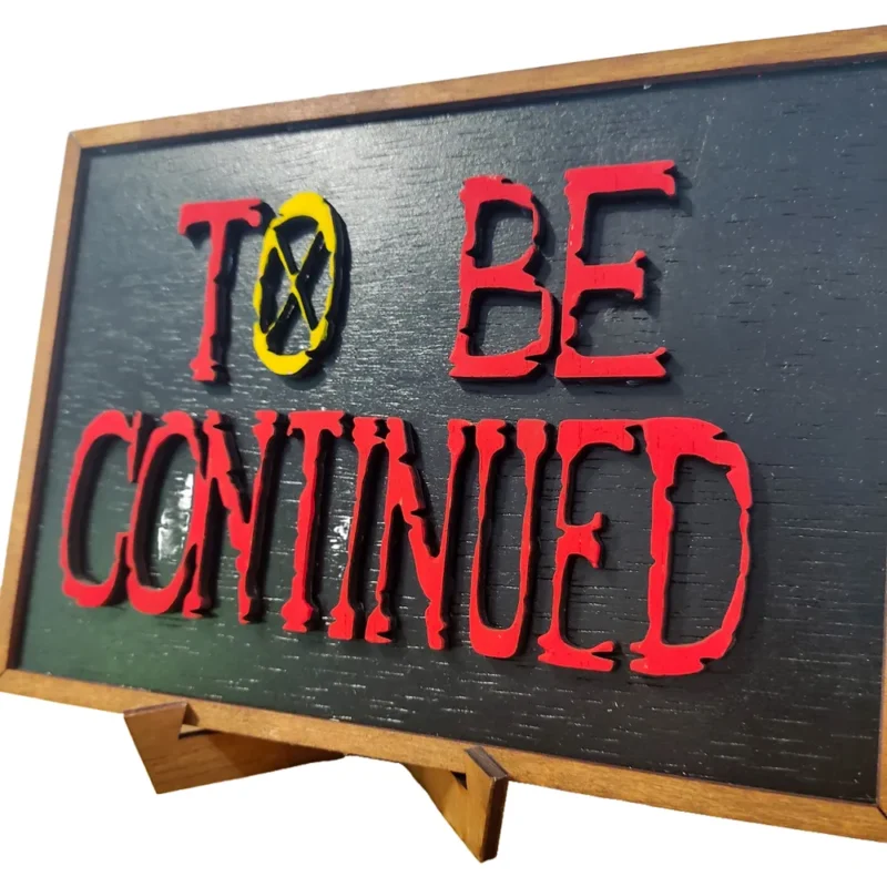 One Piece – Xειροποίητο Ξύλινο Κάδρο To Be Continue