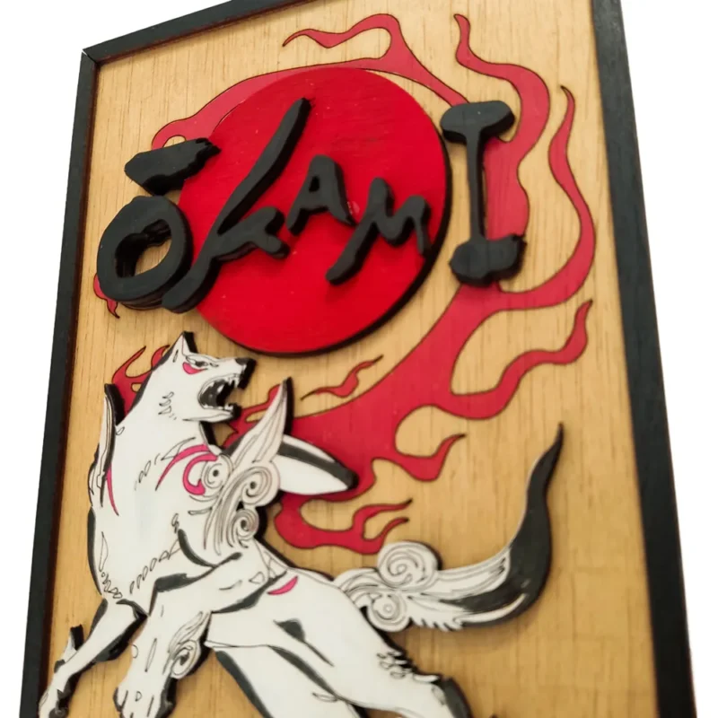 Okami Xειροποίητο Ξύλινο Κάδρο