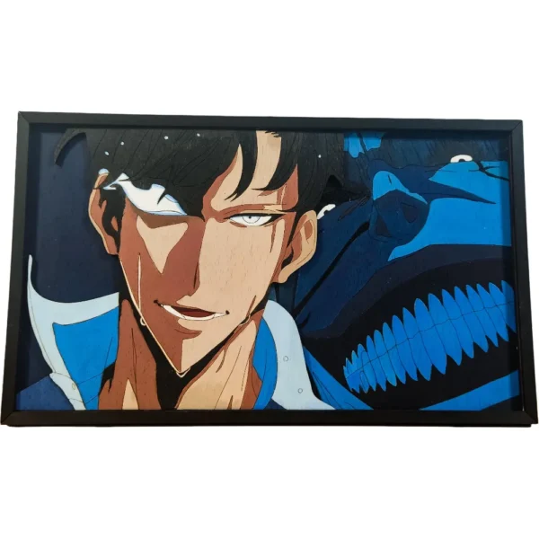 solo-leveling-wooden-frame-handmade