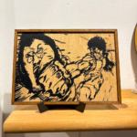 Manga Page One Piece Ξύλινο Κάδρο luffy punches celestial dragon