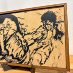 Manga Page One Piece Ξύλινο Κάδρο luffy punches celestial dragon