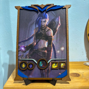 League Of Legends Ξύλινο Stand 22×17 cm Arcane jinx