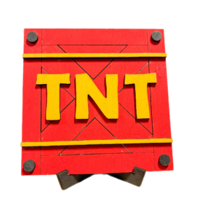 Ξύλινο Διακοσμητικό – TNT (Crash Bandicoot Inspired)