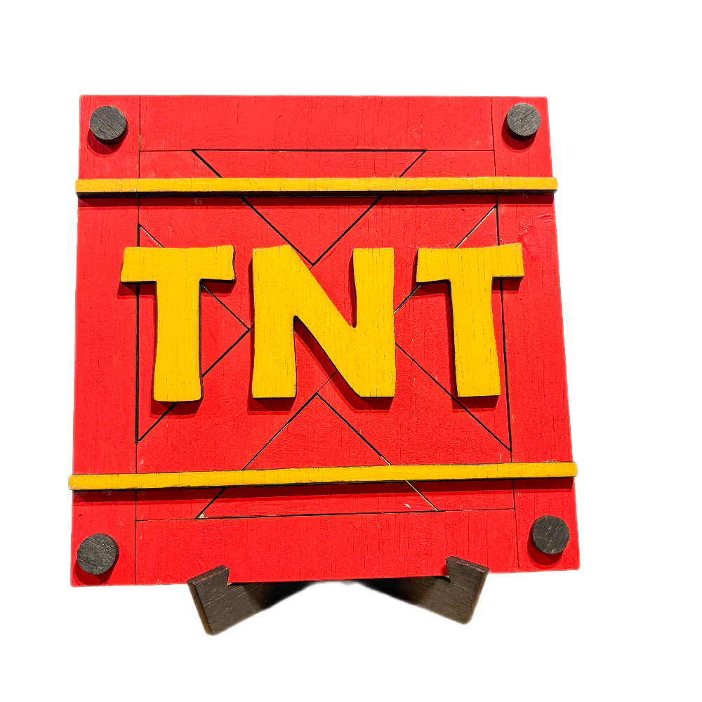 Ξύλινο Διακοσμητικό – TNT (Crash Bandicoot Inspired) Ξύλινο Διακοσμητικό – TNT (Crash Bandicoot Inspired)