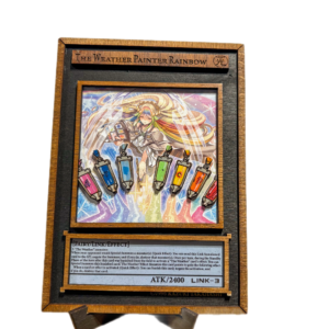 3D Yu‑Gi‑Oh! Ξύλινο Stand “The Weather Painter Rainbow” 21×15 cm